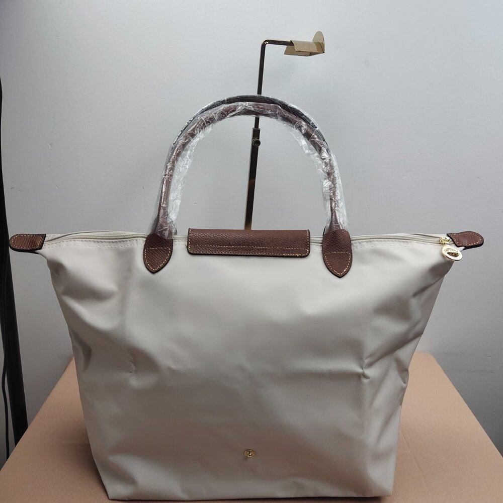 Longchamp Beige and Chocolate Tote - Picture 4 of 9